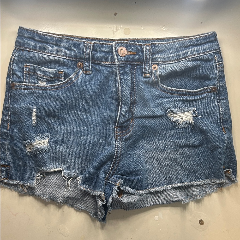 BP Low rise Distressed Blue Jean Shorts